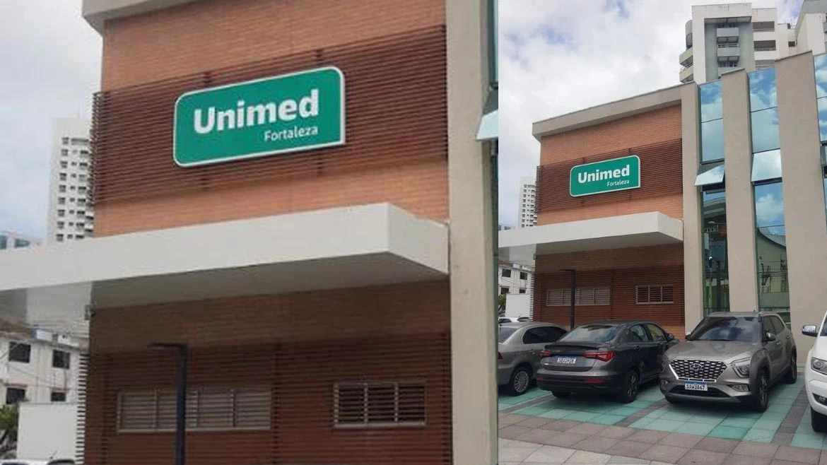 Fachada comercial em ACM com acabamento moderno