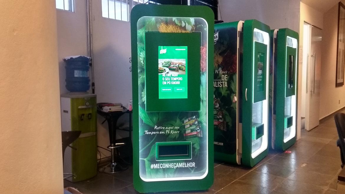 Vending Machine da Knorr adesivada