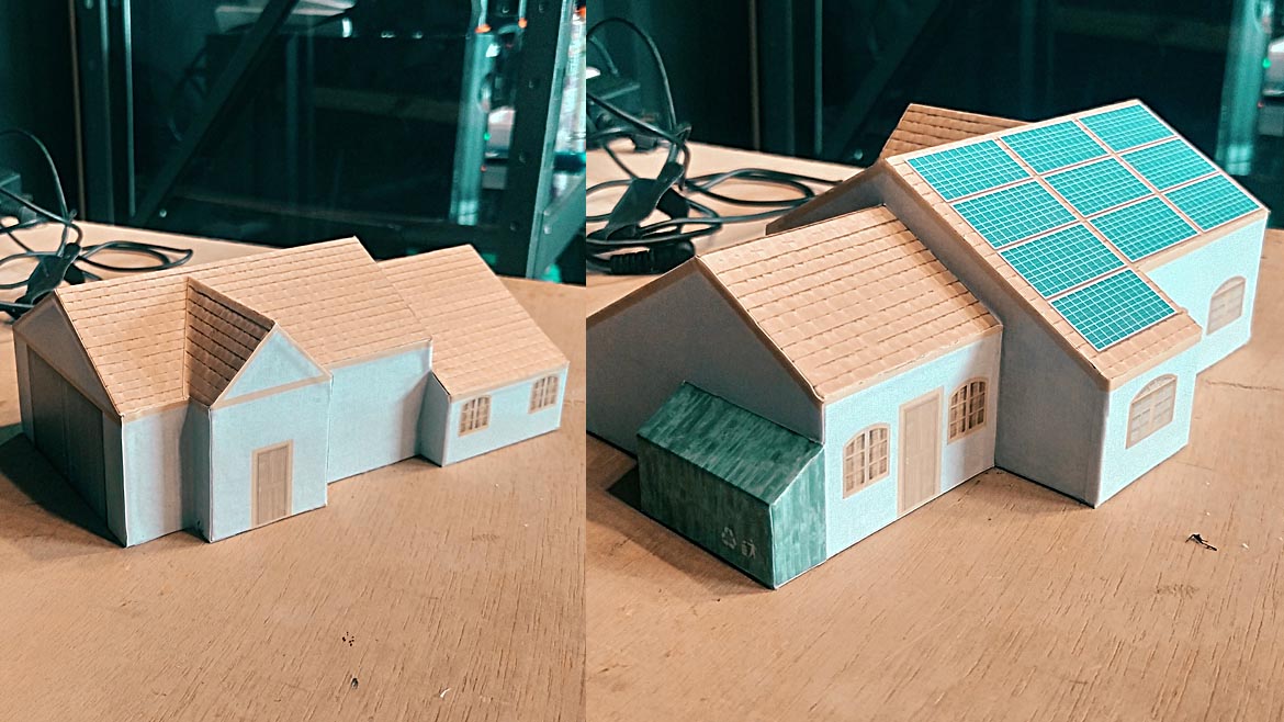 Maquetes adesivadas com adesivos impressos em alta resolução
