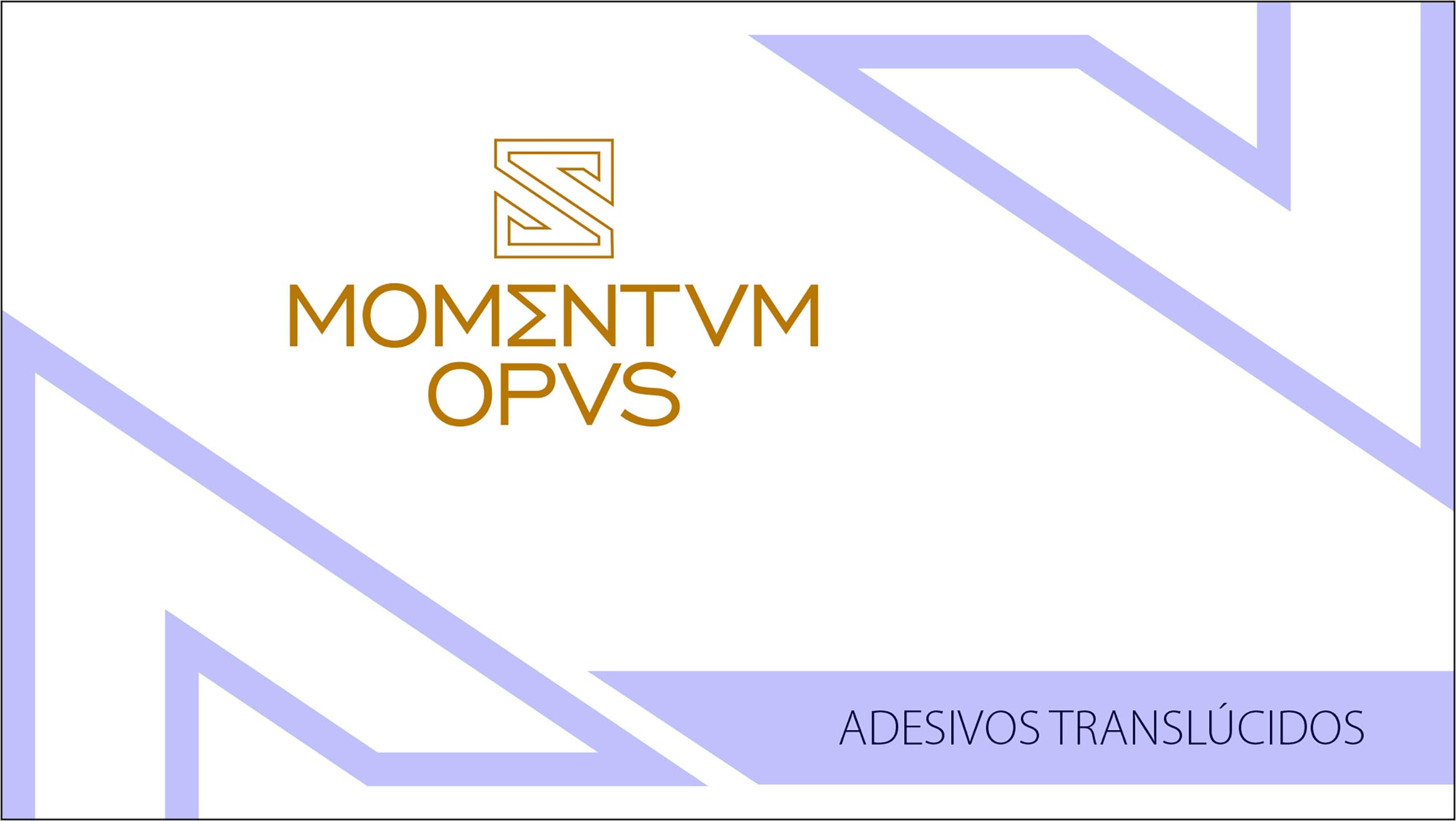 Capa do catálogo de adesivos translúcidos