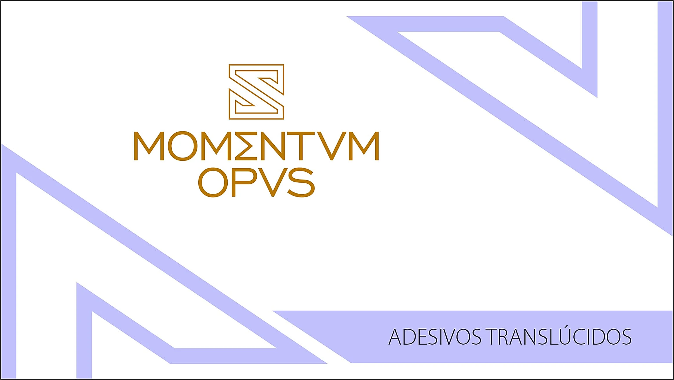 Capa do catálogo de adesivos translúcidos
